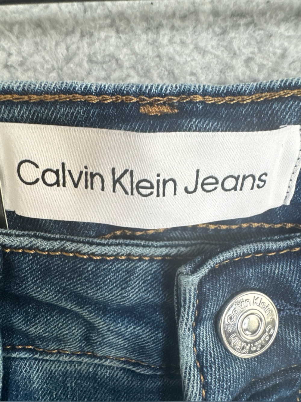 Calvin Klein Women,s Storm Blue High Rise Skinny Ankle Denim Jeans Size 6 NWT - Picture 10 of 16